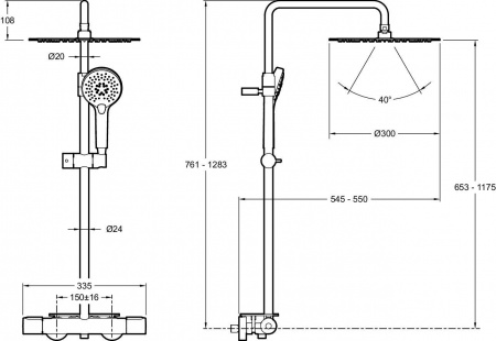 ������� ������ Jacob Delafon Metro E26588-CP