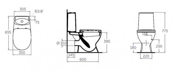 ������-������� Ideal Standard Oceane Junior Scandinavian