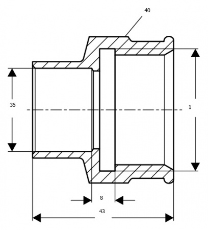 ���������� Viega 94270G �� DN 35x1