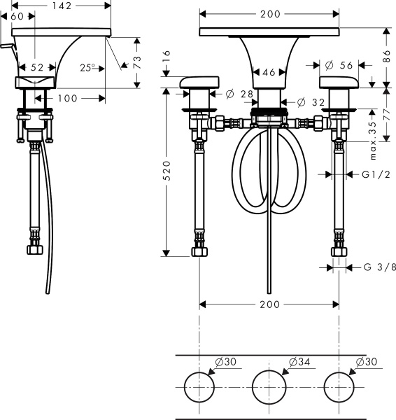��������� Axor Massaud 18013000 ��� ��������