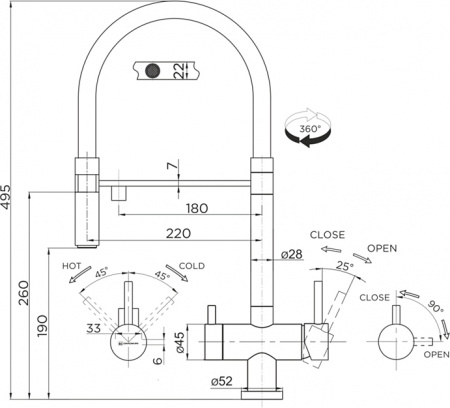 ��������� Omoikiri Kanto PVD-LG ��� �������� �����