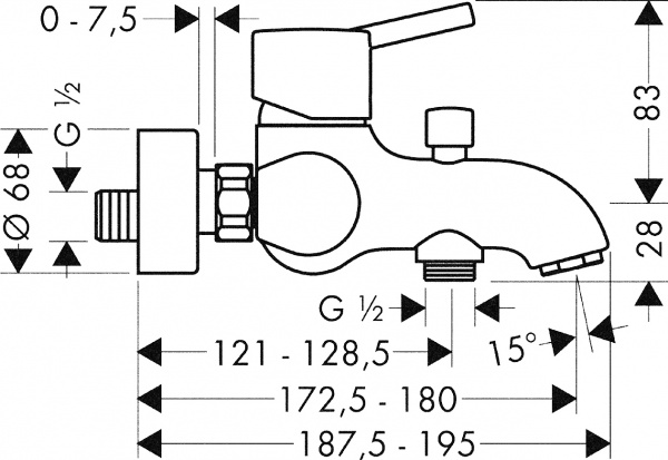 ��������� Hansgrohe Talis S 32420000 ��� ����� � �����