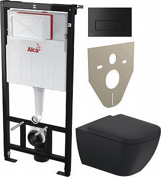 �������� ������ ��������� Duravit Happy D.2 �������� ������� + ������� ����������� ��� �������� AlcaPlast Sadromodul AM101/1120-001 � ������ ������� � �������������