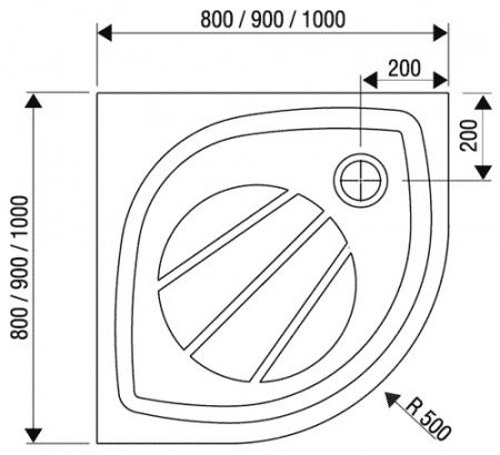 ������ ��� ���� Ravak ELIPSO PRO-80