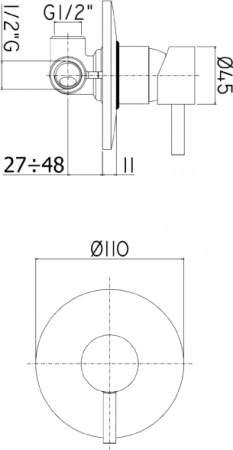  Paffoni Light LIG011HG   ,  ,  
