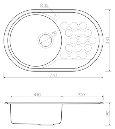 ����� �������� Omoikiri Kasumigaura 77-1-L ����������� �����