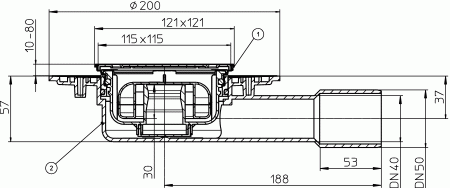 HL 90Pr-3000 ���� � �������������� �������� DN40/50
