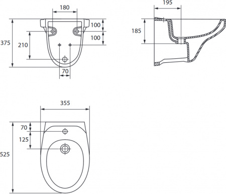 �������� Cersanit Delfi Leon Black ������ �����