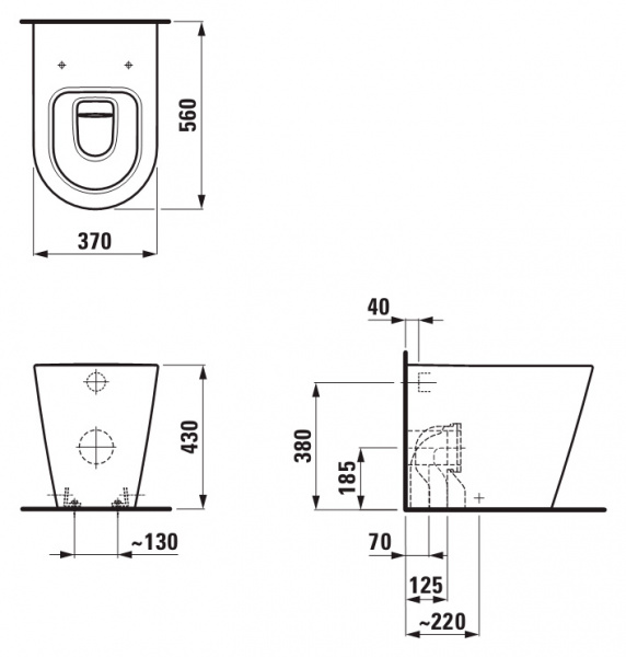 ������ ���������� Laufen Kartell 8.2333.1.000.000.1