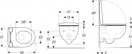 ������ ��������� Geberit Renova Compact 500.803.00.1 � �������� � ������������� ������� � �����������