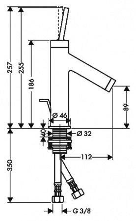 ��������� Axor Starck 10111990 ��� ��������, ������������ ������