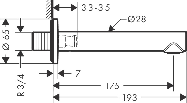 ����� Axor Uno 45410820 ��� �����, ����������� ������