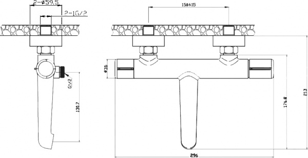 ��������� BelBagno Uno UNO-VASM-CRM ��� ����� � �����