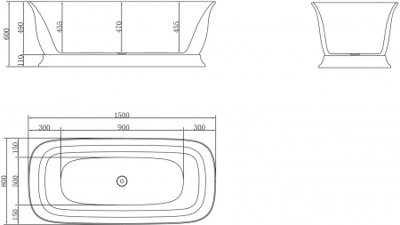 ��������� ����� BelBagno BB400-1500-800 150x80