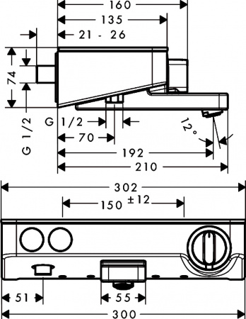 ��������� Hansgrohe Ecostat Select 13151000 ��� ����� � �����