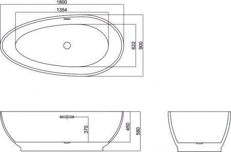 ��������� ����� Black&White Swan SB106 180x90