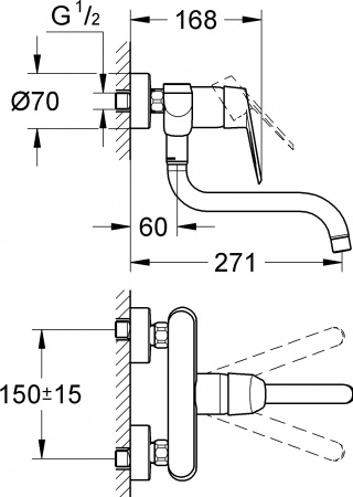 ��������� Grohe Eurodisc Cosmopolitan 33772002 ��� �������� �����