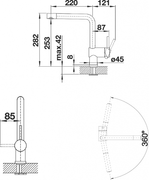 ��������� Blanco Linus 525806 ��� �������� �����