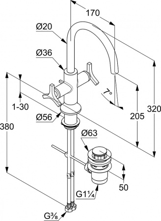 ��������� Kludi Nova Fonte Deco 201180539 ��� ��������