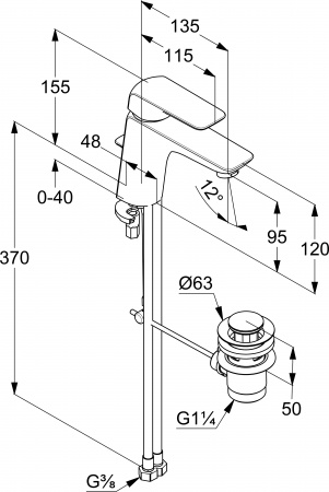 ��������� Kludi Ameo XL 410230575 ��� ��������