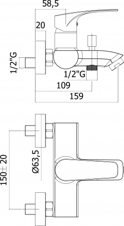 ��������� Paffoni Lime LM022CR ��� ����� � �����