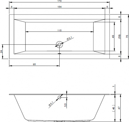 ��������� ����� Riho Lugo Velvet 170x75