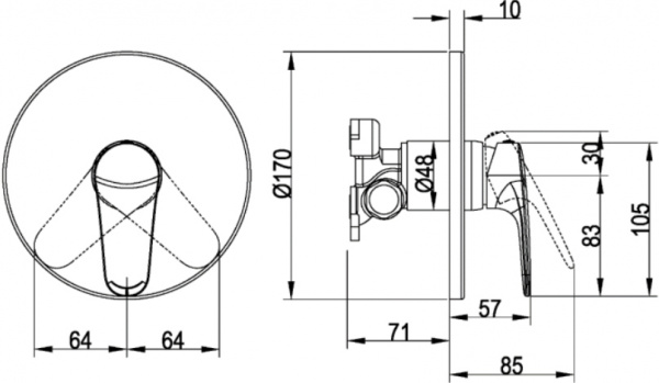 ��������� Villeroy & Boch O.novo Start TVS10535211061 ��� ����