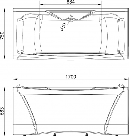 ��������� ����� Aima Design Dolce Vita �28779 170x75