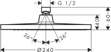 ������� ��� Hansgrohe Crometta S 240 1jet 26723000