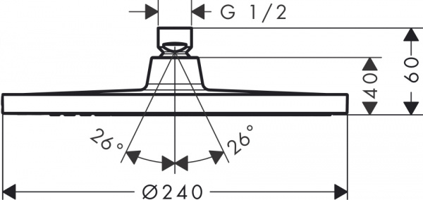 ������� ��� Hansgrohe Crometta S 240 1jet 26723000