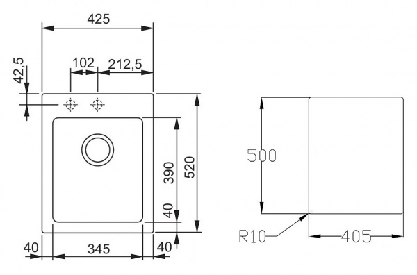 ����� �������� Franke Maris MRG 610-42 �������