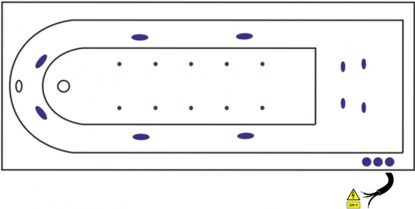 ��������� ����� Excellent Actima Aurum Lux WAAC.AUR17LUX 170x70