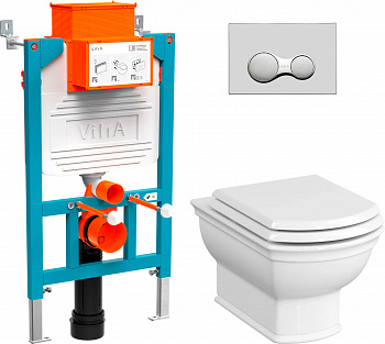 ��������  ������� ����������� VitrA 800-2017 � ������� �����, ���� + ���� ��� ������� ���������� VitrA Valarte 7805B003-0075 + ������-������� VitrA Valarte 124-003-009 � �����������