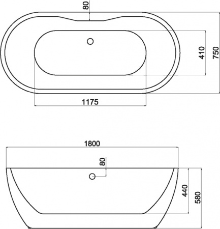 ��������� ����� Black&White Swan SB111 black 180x75