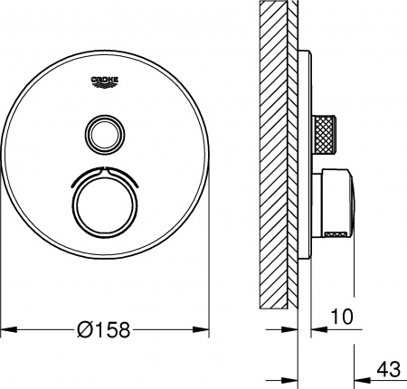 ��������� Grohe Grohtherm SmartControl 29144000 ��� ����