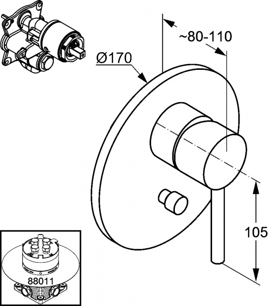 ��������� Kludi Bozz 386500576 ��� ����� � �����