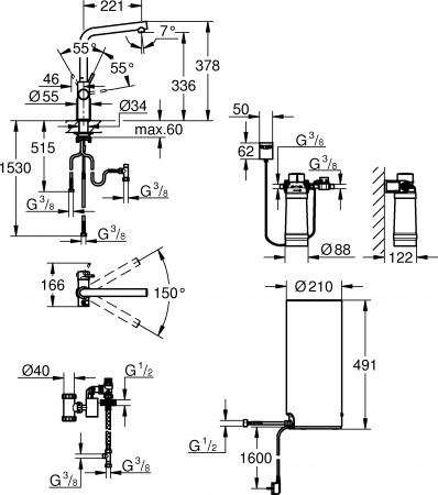 ��������� Grohe Red II Duo 30325DC1 ��� �������� �����, � ����������������