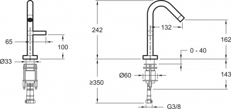 ��������� Jacob Delafon Stillness E979-4-CP ��� ��������