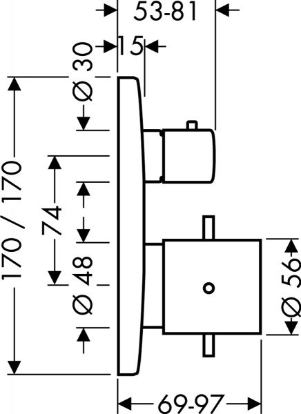 ��������� Axor Starck X 10726000 ��� ����� � �����