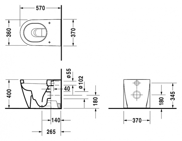 ������ ���������� Duravit Starck 2 21280900001-WG ������������ ��������