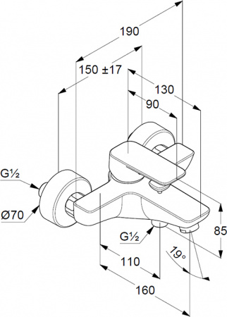 ��������� Kludi Pure&Style 406810575 ��� ����� � �����