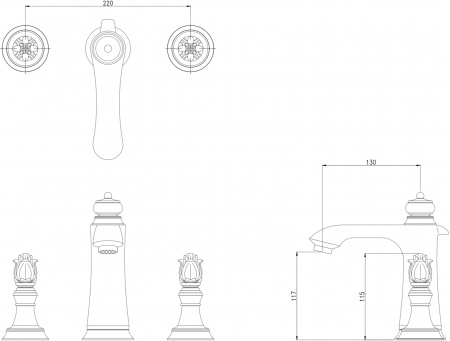 ��������� Bronze de Luxe Florence 21382 ��� ��������