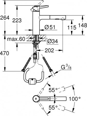 ��������� Grohe Concetto 30273001 ��� �������� �����