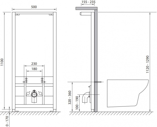 ������� ����������� ��� ���� Cersanit Link
