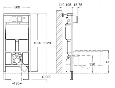 �������� ����������� Laufen Lis CW1 � ������� ���� + ������ Roca Dama Senso