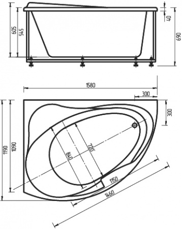 ��������� ����� ������� ������� ALT160-0000067 160x120 L, ��������� ������