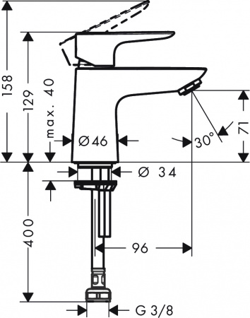 ���� Hansgrohe Talis E 71706000 ��� ��������, ����