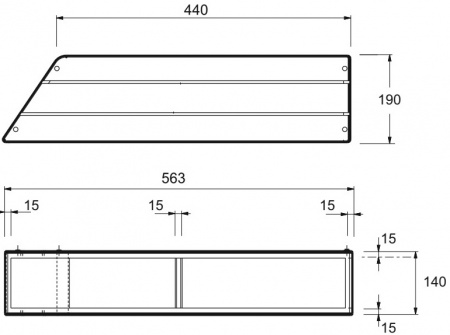 ��������� ����� Jacob Delafon Bain-Douche Neo 150x90 L + ����-�������