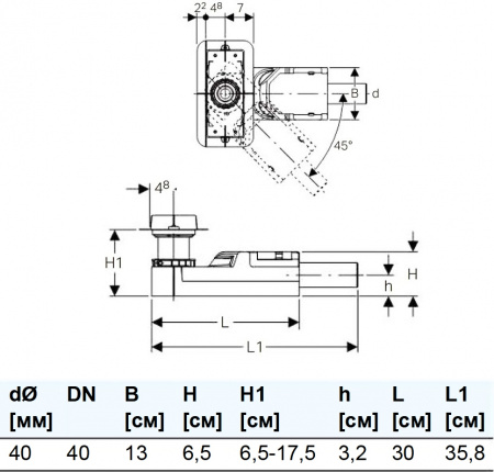   Geberit CleanLine 152.450.KS.1  