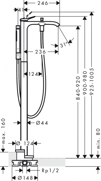 ��������� Hansgrohe Vivenis 75445670 ���������, ������� ������